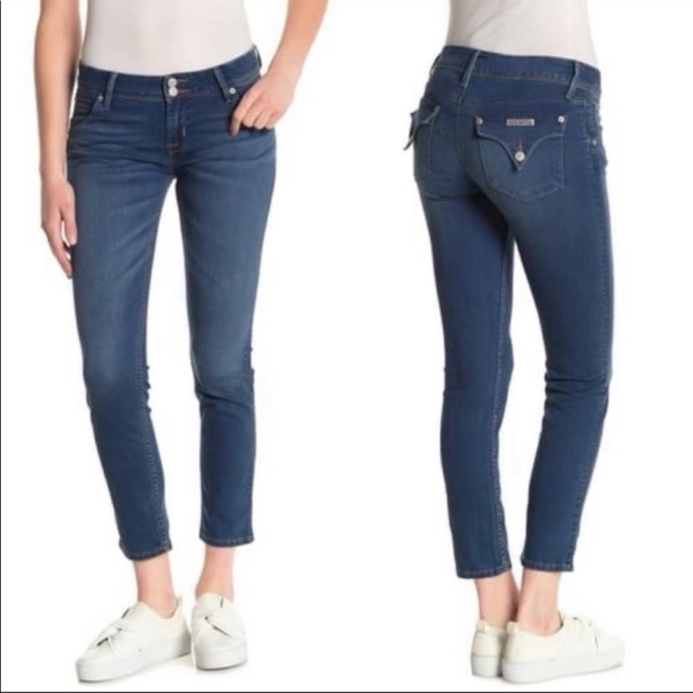 Hudson Collin Mid Rise Flap Pocket Ankle Jeans